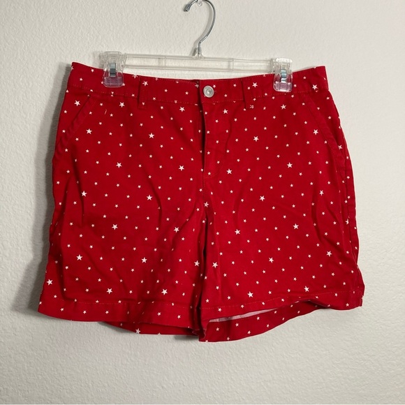 Gloria Vanderbilt Pants - Gloria Vanderbilt Shorts - Red/White - Size 10